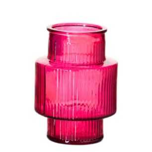 Vase Lyon pink H14,5 D11
