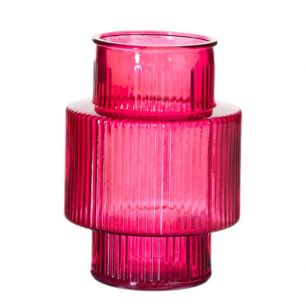Vase Lyon pink H18 D13