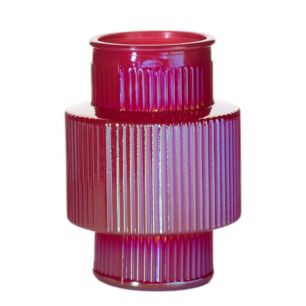 Vase Lyon luster pink H18 D13