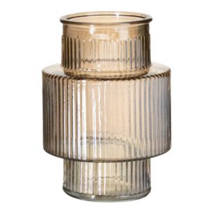 Vase Lyon luster amber H20,5 D15