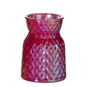 Vase Lucy luster pink H13,5 D10