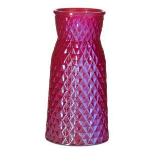 Vase Lucy luster pink H25 D12,5