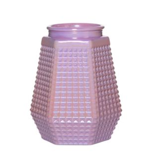 Vase Hexa soft pink H18 D13