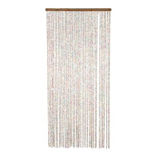 Wooden pearls Mosquito curtain multi color 93x220cm 