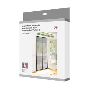 Magnetic Mesh Mosquito Curtain black 100x230cm 