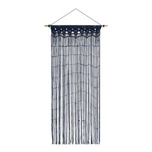 Deurgordijn Macrame marine blauw 90 x 200cm