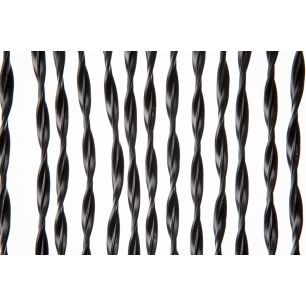 Pvc Rideau anti-mouches noir 93x210cm 