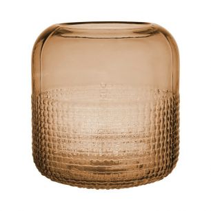 Elaine Structured Bottom Vase amber h18 d17 