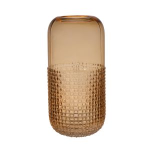 Elaine Structured Bottom Vase amber h25 d12,5 