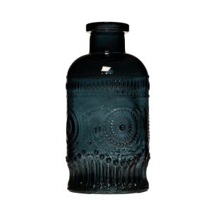 Boras Vase bouteille bleu h13 d6,4 