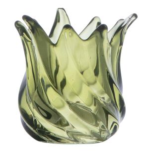 Cecile Tealightholder green h9,5 d9,3