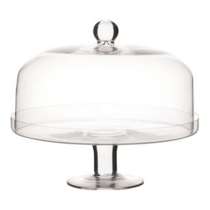 Cakestand with Cover clear h26 d30