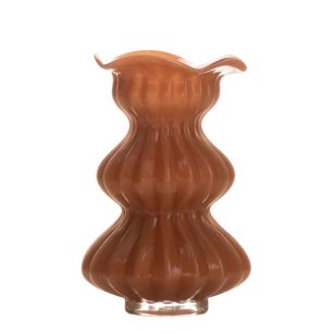 Vase Arteo solid marron h18,5 d12,5cm