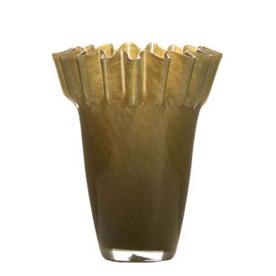 Vase Opale solid vert h21,5 d16,5cm