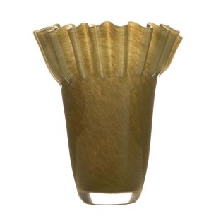 Vase Opale solid vert h23 d19,5cm