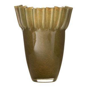 Vase Opale solid vert h29 d19,5cm