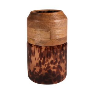 Leopard Mango Vase h25,5 d15 (cc)