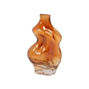 Vase Bonnie bernsteinfarben H 23,5 D 14 cm