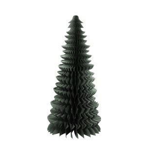 X Mas Tree Decorative paper ornament dark green 160cm