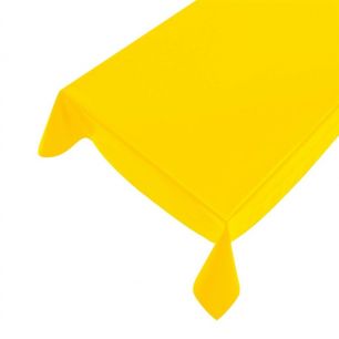 Plain Pvc Tablecloth yellow 140cmx20mtr 