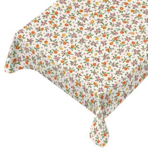 Zitrus Blumen Wachstuch Verpackt 140cmx220cm 