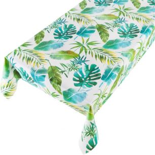 Jungle Leaf Tafelzeil groen 140cmx20mtr 