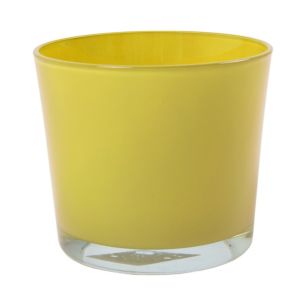 Conner Regular Planter Glass mustard h12,5 d14,5 