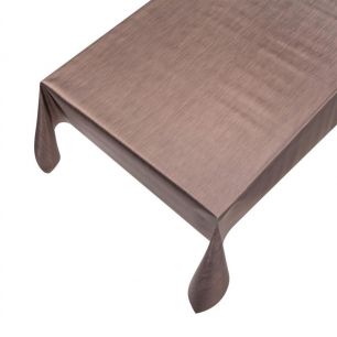 Metallic Coffee Pvc Tablecloth brown 137cmx20mtr 
