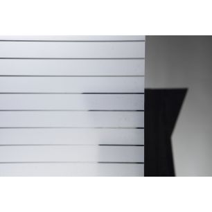 Stripes-2Cm Statische raamfolie Grosse Rolle Transparent 45cmx20mtr