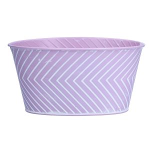 Pot Wave Oval Mauve Small