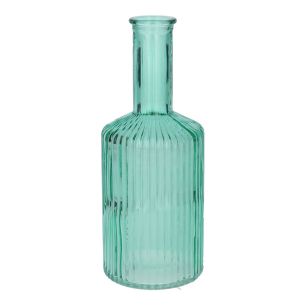 Vaas Caro Lines Neck Transparant turguoise