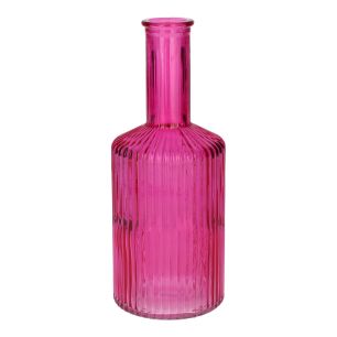Vaas Caro Lines Neck Transparant fuchsia