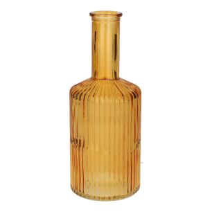 Vaas Caro Lines Neck Transparant mango geel