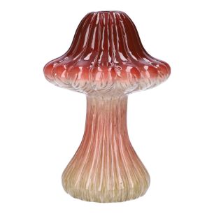 Vase Toadstool1 Line Finish Mushroom Bordeaux