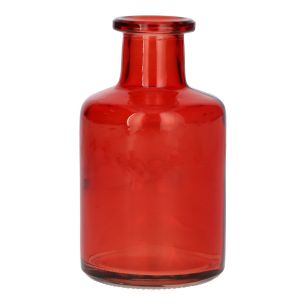Fles Caro9 Transparant cherry rood
