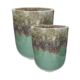 Pot Set/2 Janet Light Blue