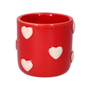 Pot Hearts rood Extra Small