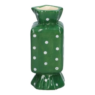 Vase Candy Dots Finish Green Small