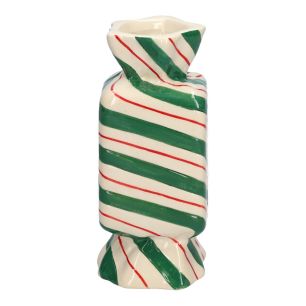 Vase Candy Line Finish Green Large