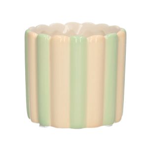 Pot Bliss1 d7.7xh7 creme/groen