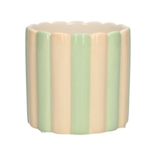 Pot Bliss1 d12.5xh12 creme/groen