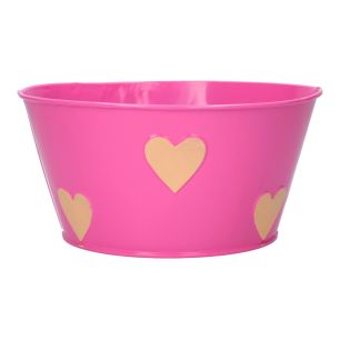 Planter Valentine Round Fuchsia Small