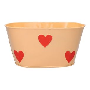 Planter Valentine Oval Peach