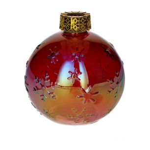 Bouteille Zina Snow Flake Perle Finish Rouge