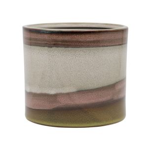 Pot Horizon d14xh12.5 groen/wit/licht roze