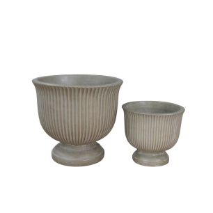 Set/2 Pot d37.9xh34.5 beige