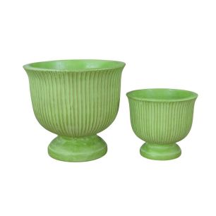 Set/2 Pot d37.9xh34.5 green