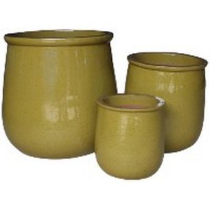 Set/3 Pot d34xh36 green