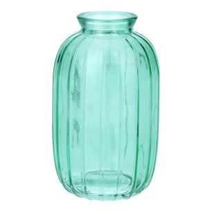 Flesvaas Carmen Transparent Ocean blauw Medium