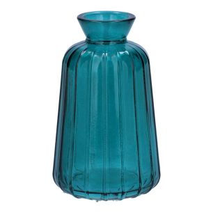 Flesvaas Carmen Transparent Petrol Small